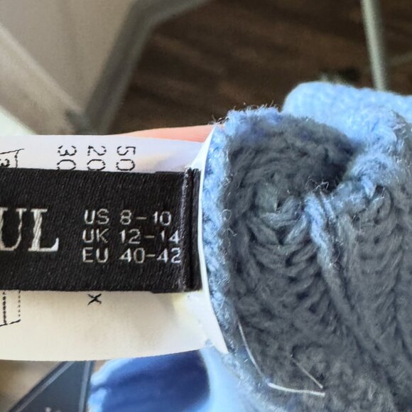 Women's Light Blue Turtleneck Sweater - Picture 5 of 5